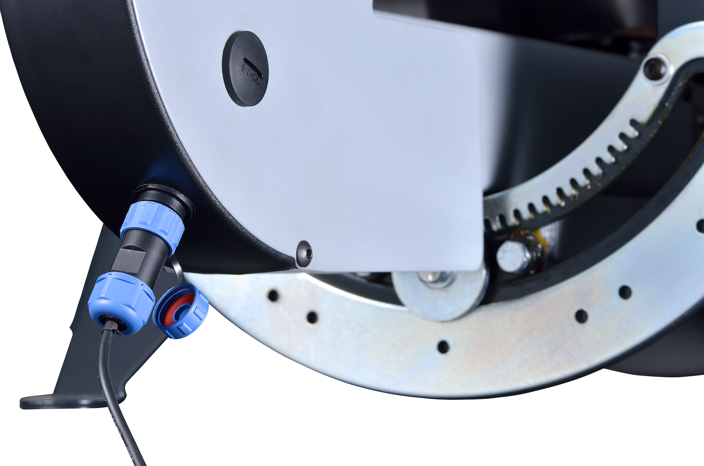 EXMAC EX-AX01 foot-switch connection — original manufacturer photograph