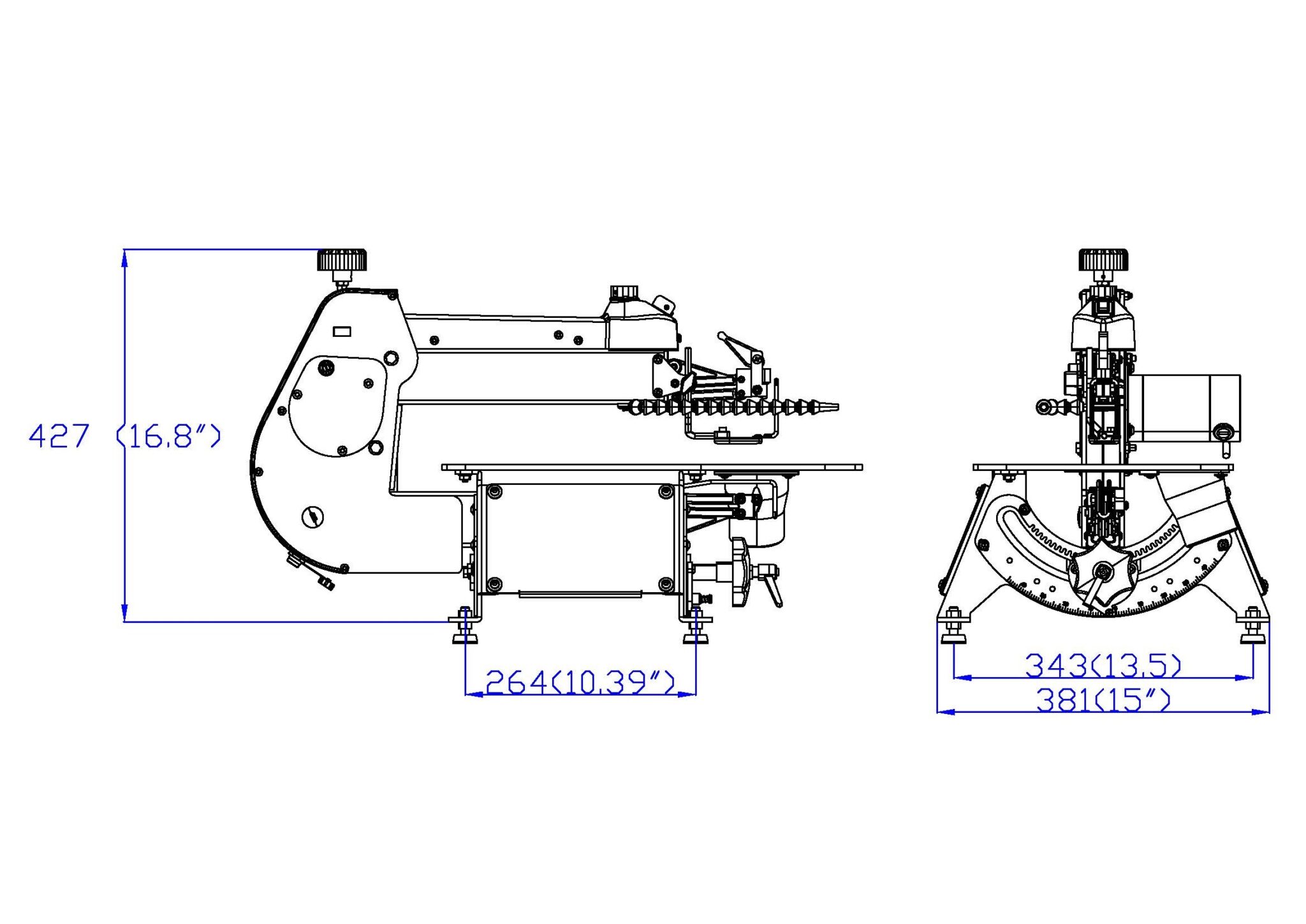 EXMAC EX16 manufacturer machine dimensions