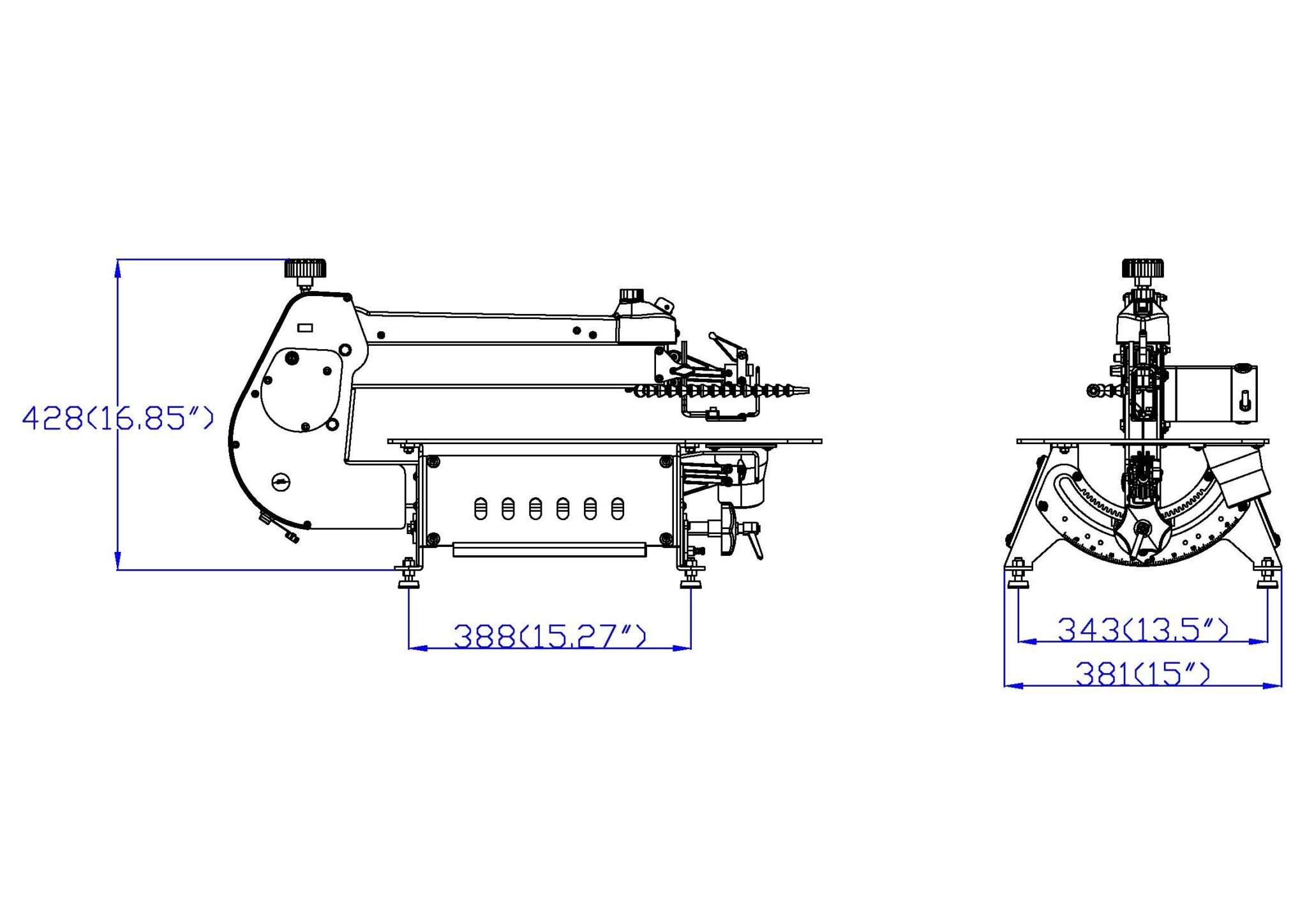 EXMAC EX21 manufacturer machine dimensions